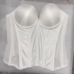 ホワイト コルセット ブライダルインナー E75