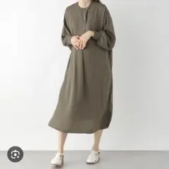 LEPSIM ヴィンテージサテン切り替えワンピース