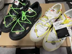 Off-White × Nike Blazer Low 27.5cm 白、黒