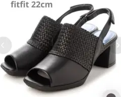 fitfit メッシュ サンダル ブラック 22cmのサムネイル