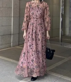 カスタネオケージョンドレスembroidery organdy dress