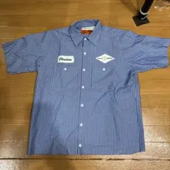 RED KAP ワークシャツ 半袖 ストライプ