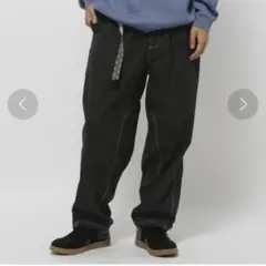 niko and... 新品ワイドクライミングパンツ　ブラック　サイズL