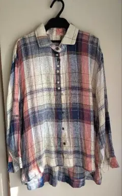 チェック柄 長袖シャツ