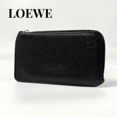 希少✨ロエベ フラグメントケース アナグラム ロゴ型押し レザー ブラック