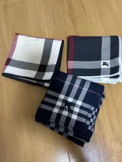BURBERRYチェック柄ハンカチセット 3枚