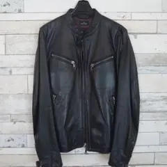 【美品】Paul Smith 黒レザー ライダースジャケットのサムネイル