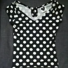 ☆MY HONEY BEE ドットVネックTシャツ☆のサムネイル