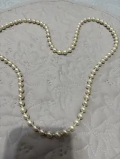 クリーム色 パールネックレス