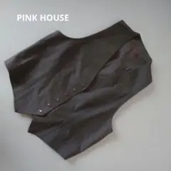☆ピンクハウス　　PINK HOUSE グレー 　ノースリーブ ベスト☆