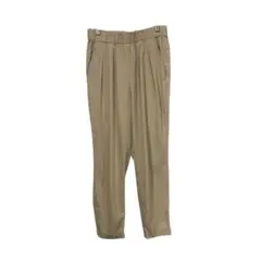 le.coeur blanc タックパンツ ウエストゴム（36）ベージュ