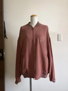 santafe ジップアップ ブルゾン ブラウン