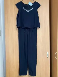 nice claup ビジュー付きオールインワン ブラックのサムネイル