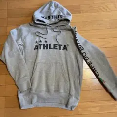 ATHLETA グレー パーカー フード付き