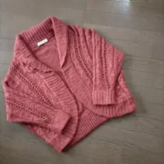 シネマクラブ★ニットボレロカーディガン★レッド