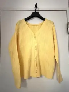 ROPÉ PICNIC イエローカーディガン 38