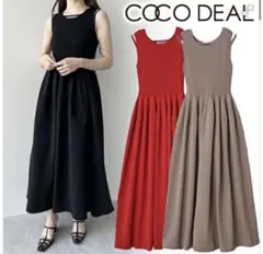 COCO DEAL ノースリーブ ニットワンピース
