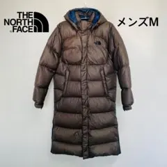 ♦️美品♦️ノースフェイス　ダウンロングコート　希少カラー メンズM サイドベント