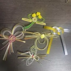 水引き　和風飾り 結び文様 5点セット