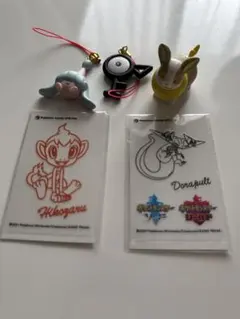 ポケモン ストラップとシールセット5点