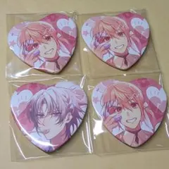 オトメイト 秋風マルシェ ミストニアの翅望 缶バッジ ライナス ルーカス 4点