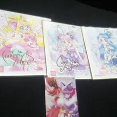 プリキュアart色紙 キュアアイドル ウインク キュンキュン 3枚セット