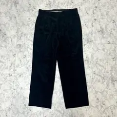 コーデュロイパンツ ブラック 黒 スラックス メンズ 古着