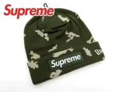【新品/正規品】SUPREME x New Era Box ロゴ ビーニー 迷彩