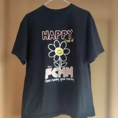 FCMM 花とスマイリーフェイス Tシャツのサムネイル