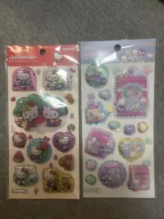 正規品　ハローキティ・サンリオキャラクターシール 2シートセット