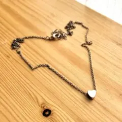 ハート型ゴールドネックレス