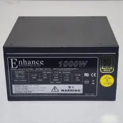 Enhance 1000W 80 PLUS Gold 認証 ATX電源ユニット