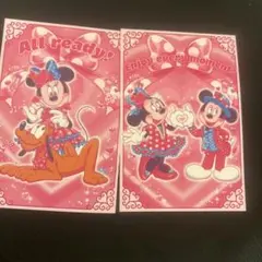 クリスタルパレスレストラン　パルパルーザ　ミニーのファンダーランド カード 2枚