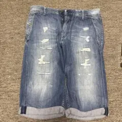 DIESEL ダメージデニムショートパンツ SIZ 15