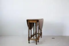 英国アンティーク木製ゲートレッグテーブル/ダイニング机/バタフライ(95-151のサムネイル