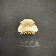 acca ヘアクリップ ホワイト/ゴールド - メルカリ