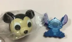 ミッキー　顔型クリップ　スティッチ　クリップ
