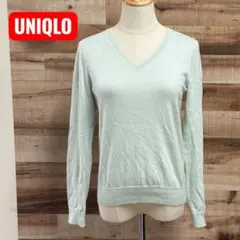 UNIQLO ユニクロ コットン カシミヤVネックセーター ニット トップス M