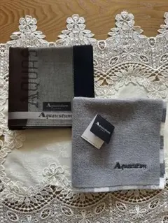 Aquascutum タオルハンカチ 2枚セット