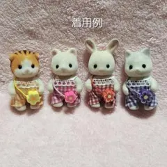 ハンドメイド　赤ちゃんお洋服　サマーサロペット4着セット　チェック•お花②