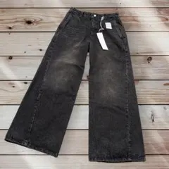 WYM VINTAGE WASHED CURVED DENIM 新品タグ付き