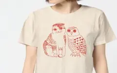 【新品、おまとめ3種】猫とフクロウの3カラー入り、めちゃお得セットTシャツですのサムネイル