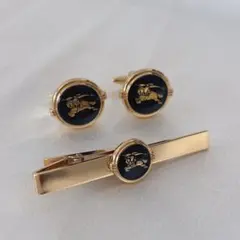 【美品】BURBERRY バーバリー カフス ネクタイピン 卒業式 入学式にも✨