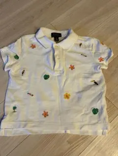 Ralph Lauren トロピカル刺繍　ポロシャツ 120