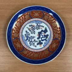 有田焼 峯山窯 飾皿 染錦牡丹花鳥 - メルカリ