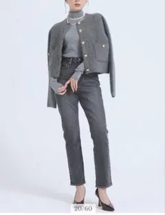 アニュアンス　anuans スリムストレートデニム