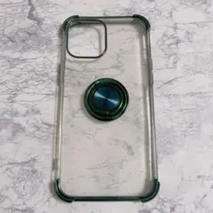 iPhone12 pro max ケースリング クリア アイフォン リング付き