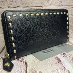 新品・未使用✨ヴィヴィアンウエストウッド オーブ ラウンドファスナー 長財布 黒