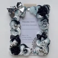 【My Dear】ホイップデコ トレカケース チョコミント 白黒 ミントグリーン