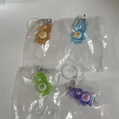 ケアベア　クリアマスコットチャーム2 めじるしアクセサリー セミコンプセット